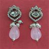 Kundan Short Earring with Mehndi Plating