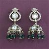 Kundan Jhumki with Mehndi Plating