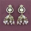 Kundan Jhumki with Mehndi Plating