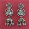 Kundan Jhumki with Mehndi Plating