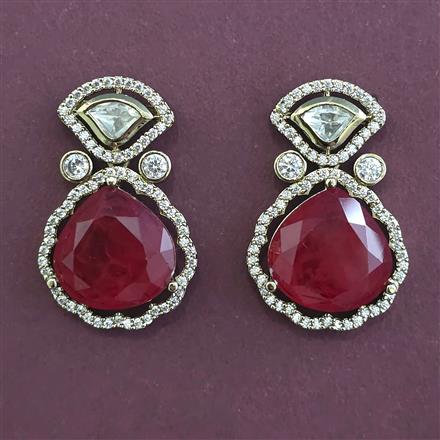 Kundan Classic Earring with Mehndi Plating