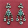 Kundan Classic Earring with Mehndi Plating