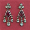 Kundan Classic Earring with Mehndi Plating