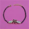 Kundan Hand Mangalsutra Bracelet with Carat Plating