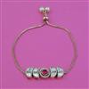 Kundan Adjustable Bracelet with Carat Plating