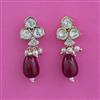 Kundan Short Earring with Carat Plating
