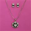 Kundan Classic Pendant Set with Mehndi Plating