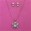 Kundan Classic Pendant Set with Mehndi Plating