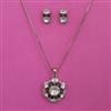 Kundan Classic Pendant Set with Mehndi Plating