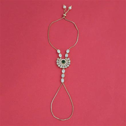 Kundan Adjustable Hath Pan with Carat Plating