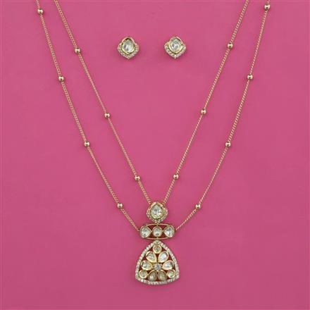 Kundan Classic Pendant Set with Carat Plating