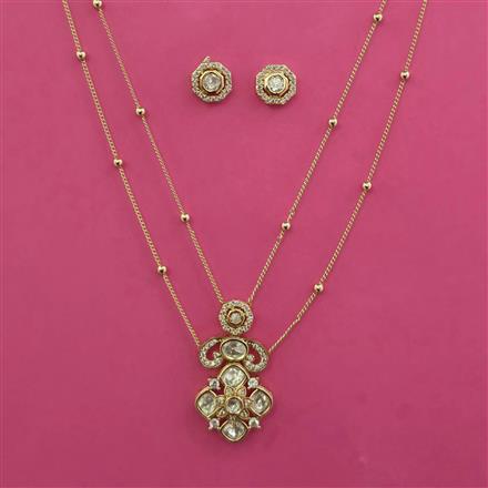Kundan Classic Pendant Set with Carat Plating