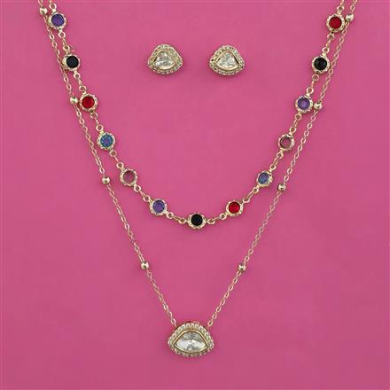Kundan Classic Pendant Set with Carat Plating