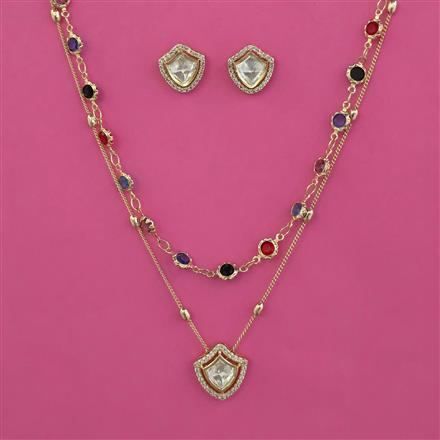 Kundan Classic Pendant Set with Carat Plating
