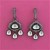 Kundan Classic Earring with Black Plating