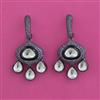 Kundan Classic Earring with Black Plating