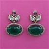 Kundan Short Earring with Mehndi Plating