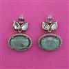 Kundan Short Earring with Mehndi Plating