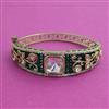 Kundan Openable kada with Mehndi Plating