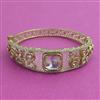 Kundan Openable kada with Mehndi Plating