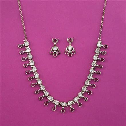 Kundan Classic Necklace With Mehndi Plating