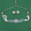 Kundan Choker Necklace With Mehndi Plating