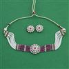 Kundan Choker Necklace With Mehndi Plating