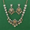 Kundan Classic Necklace with Mehndi Plating