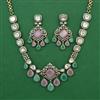 Kundan Classic Necklace with Mehndi Plating