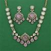 Kundan Classic Necklace with Mehndi Plating