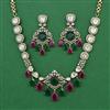 Kundan Classic Necklace with Mehndi Plating