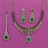 Kundan Classic Necklace with Mehndi Plating