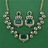 Kundan Classic Necklace with Mehndi Plating