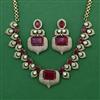 Kundan Classic Necklace with Mehndi Plating