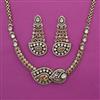 Kundan Classic Necklace with Mehndi Plating