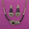 Kundan Classic Necklace with Mehndi Plating