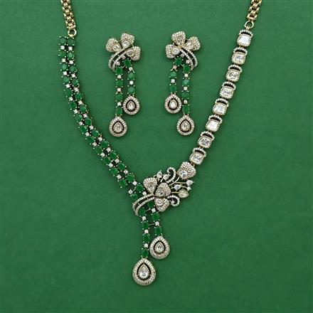 Kundan Classic Necklace with Mehndi Plating
