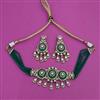 Kundan Choker Necklace with Mehndi Plating