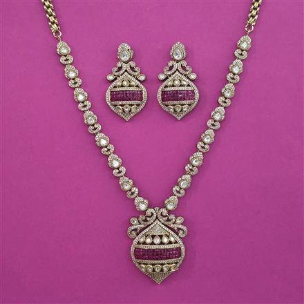 Kundan Classic Necklace with Mehndi Plating