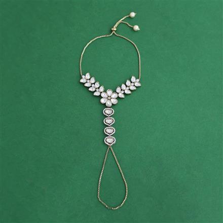 Kundan Adjustable Hath Pan with Mehndi Plating