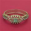 Kundan Openable kada with Mehndi Plating
