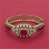 Kundan Openable kada with Mehndi Plating