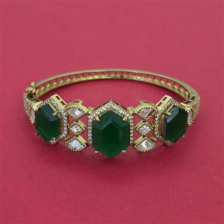 Kundan Openable kada with Mehndi Plating