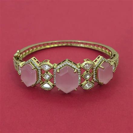 Kundan Openable kada with Mehndi Plating