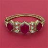 Kundan Openable kada with Mehndi Plating