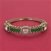Kundan Openable kada with Mehndi Plating