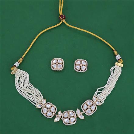Kundan Choker Necklace with Carat Plating