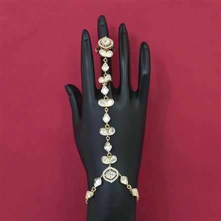 Kundan Classic Hath Pan with Carat Plating
