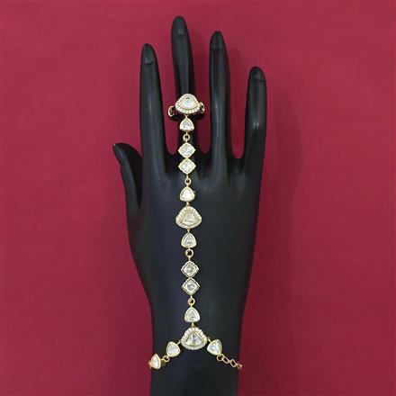 Kundan Classic Hath Pan with Carat Plating