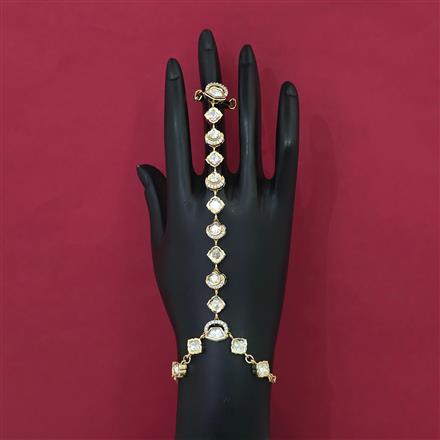 Kundan Classic Hath Pan with Carat Plating